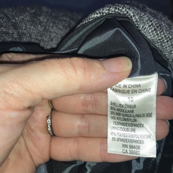 Theory Wool Alpaca Bland Pencil Skirt - Picture 6 of 8